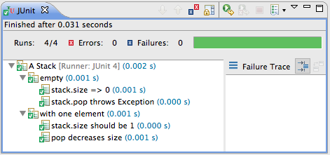 Executed Jnario Unit Specification